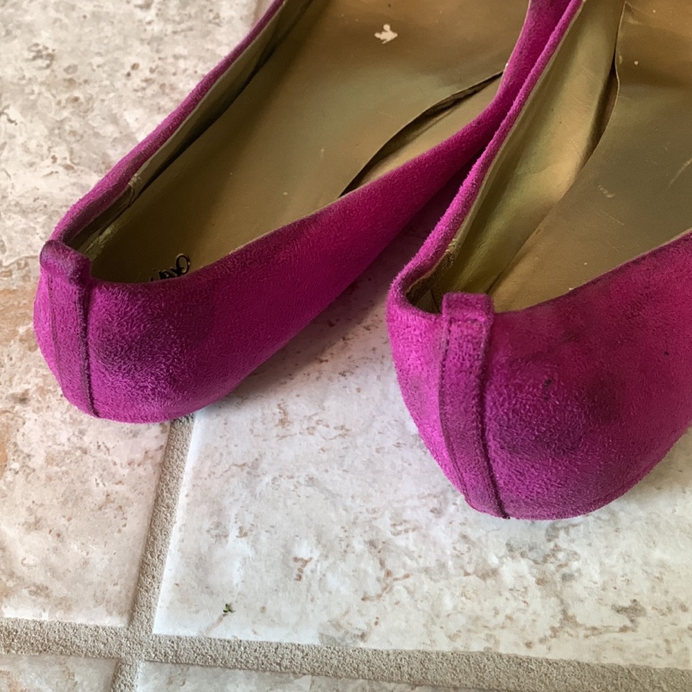 Mossimo Pink Magenta Bling Jewel Rhinestone Flats - Picture 3 of 4